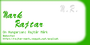 mark rajtar business card